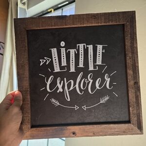 Little Explorer Wooden Wall Decor 12x12